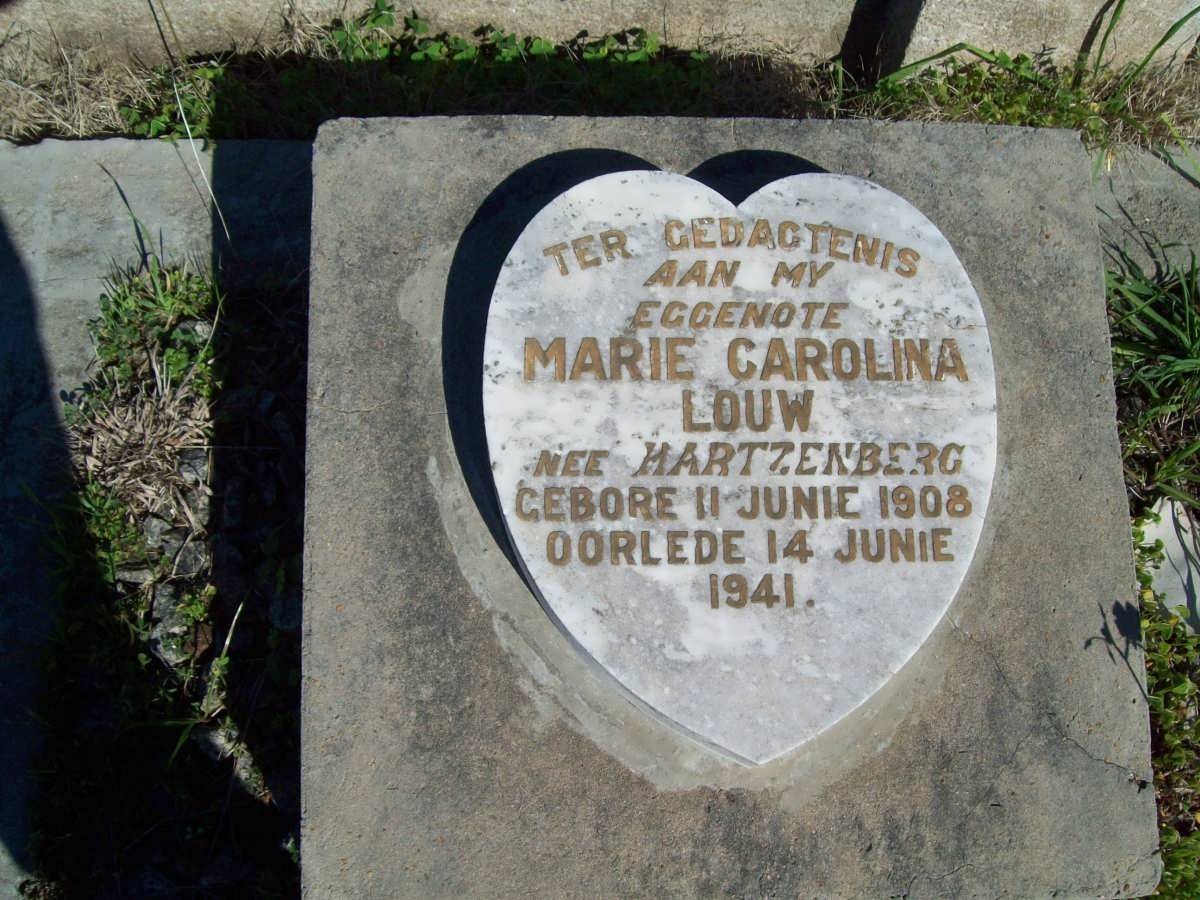 LOUW Marie Carolina nee HARTZENBERG 1908-1941