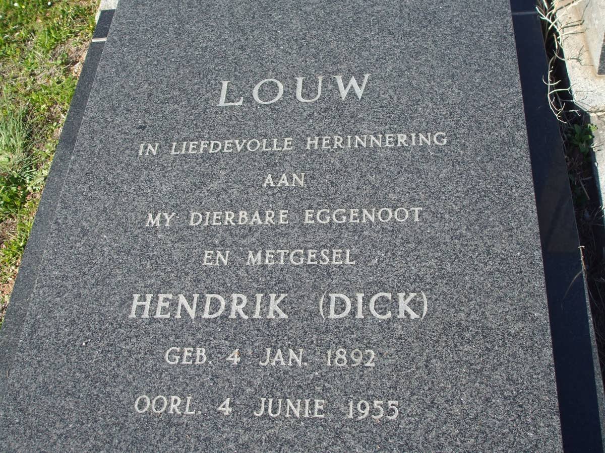 LOUW Hendrik 1892-1955