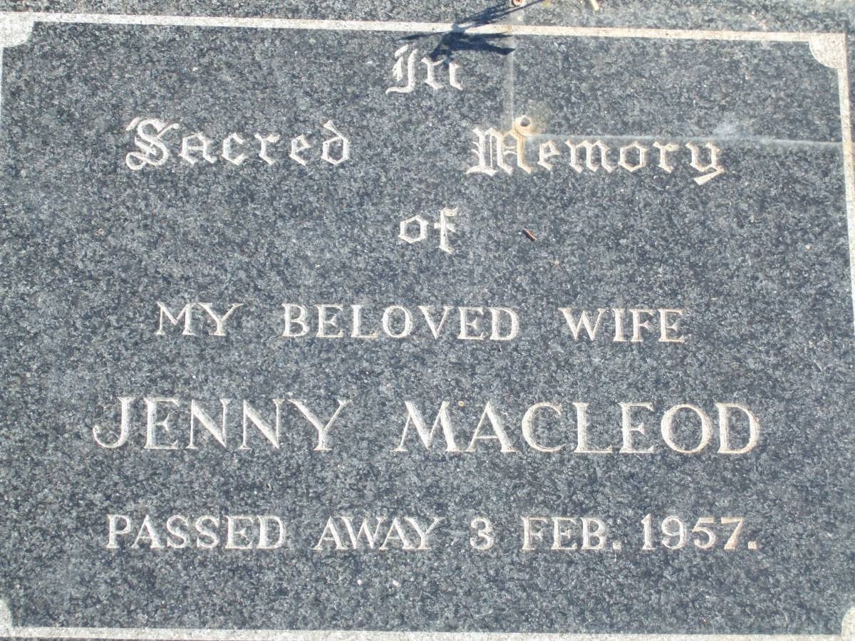 MACLEOD Jenny -1957