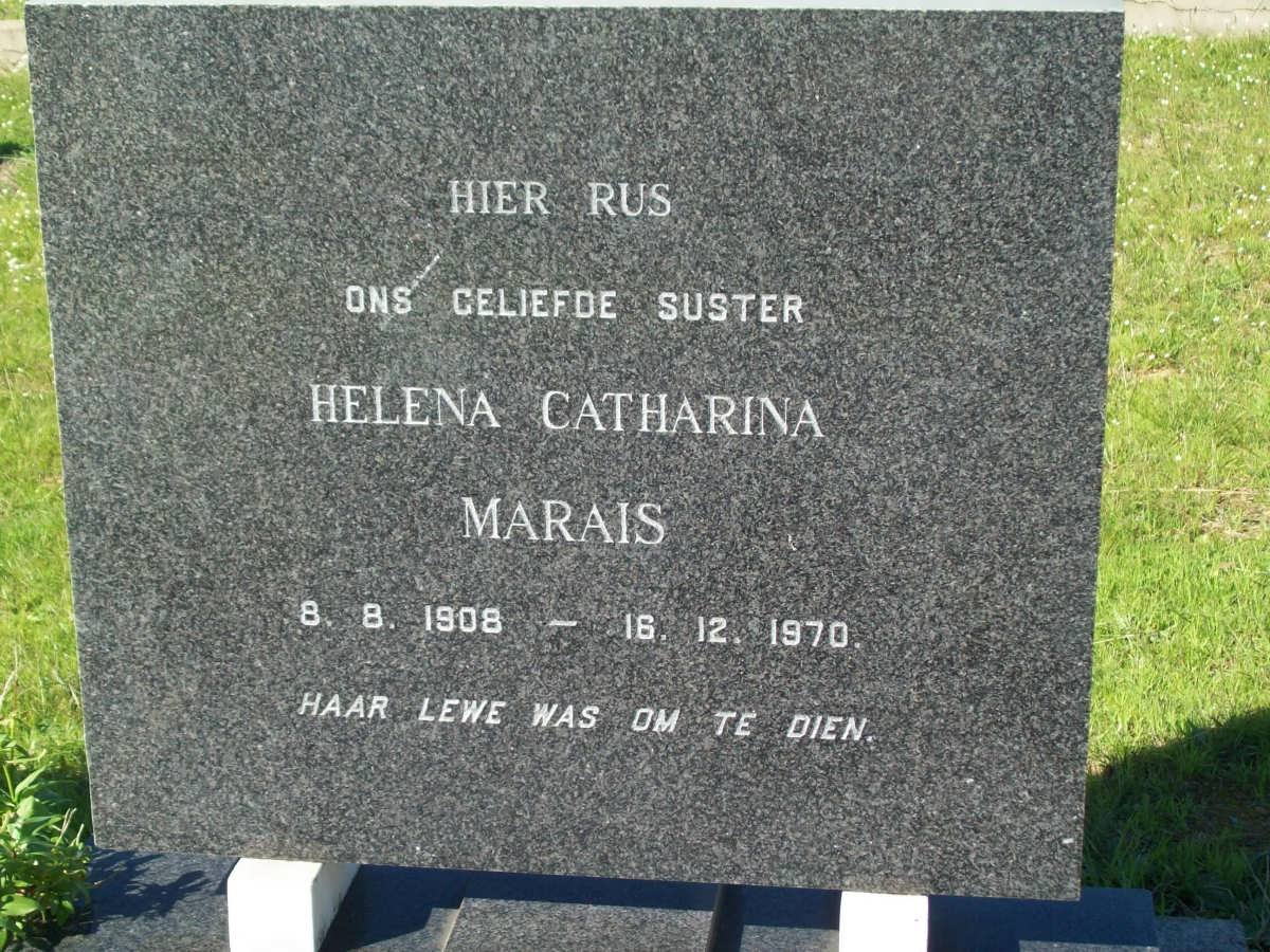 MARAIS Helena Catharina 1908-1970