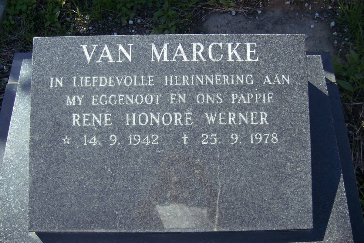 MARCKE Reneé Honoré Werner, van 1942-1978