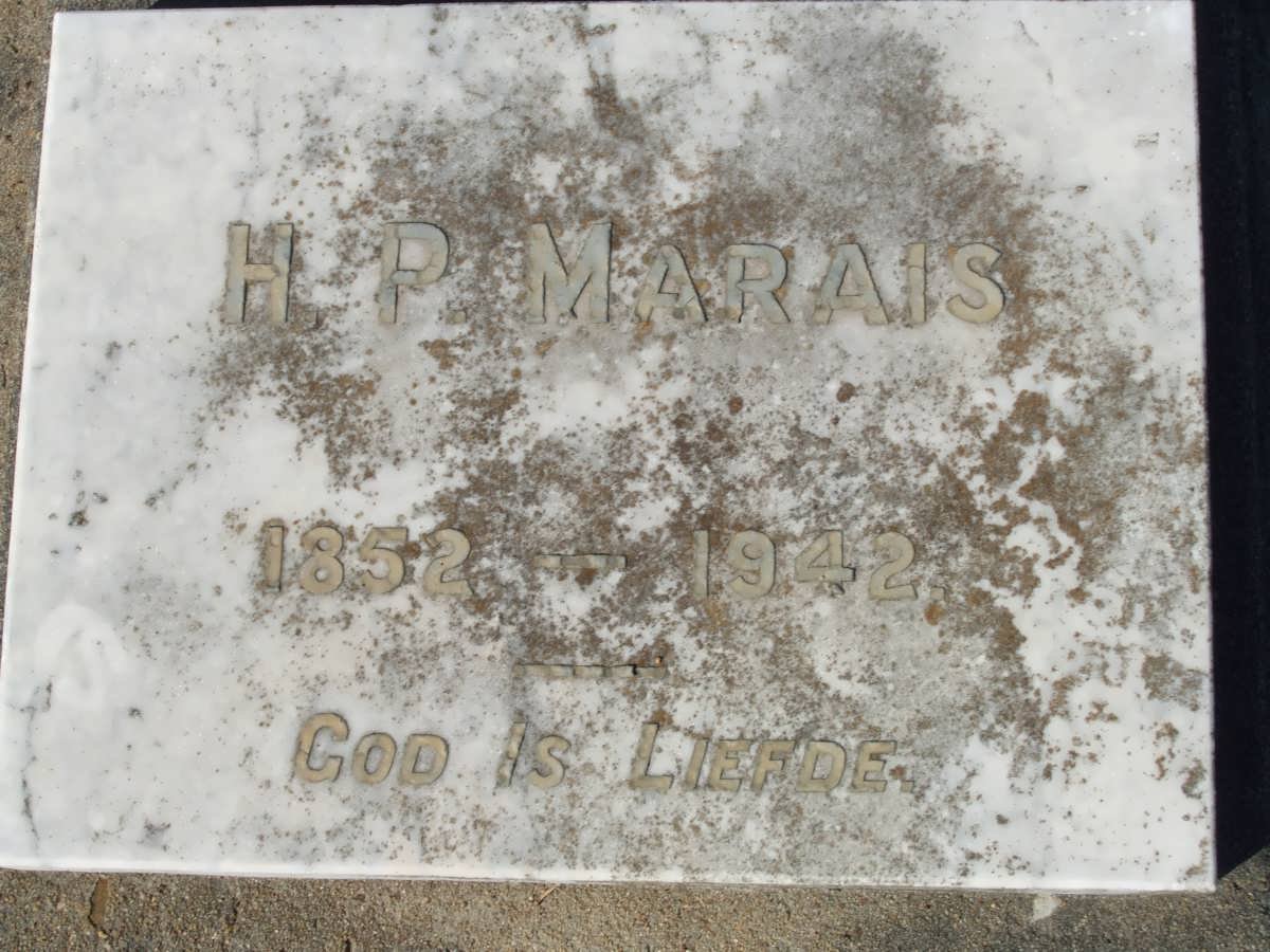 MARAIS H.P. 1852-1942