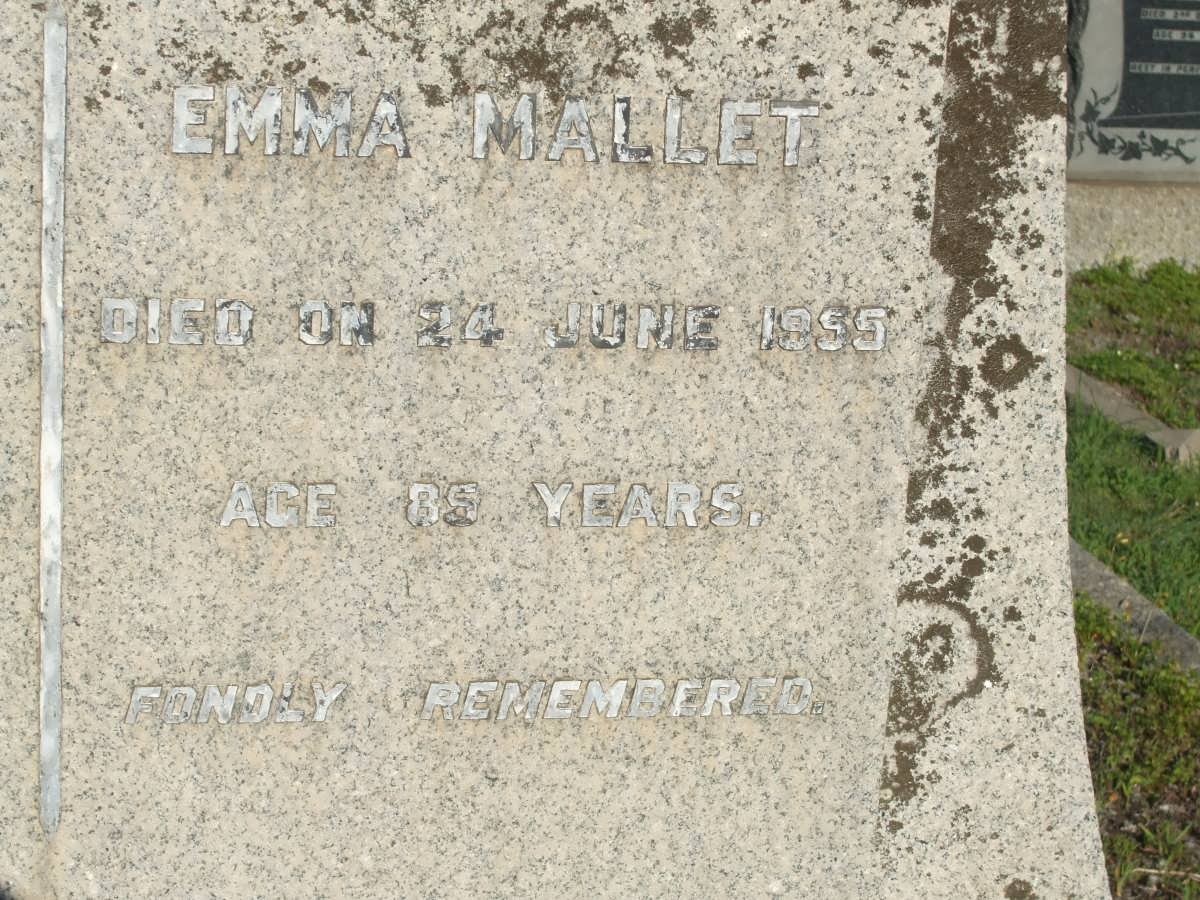 MALLET  Emma -1955