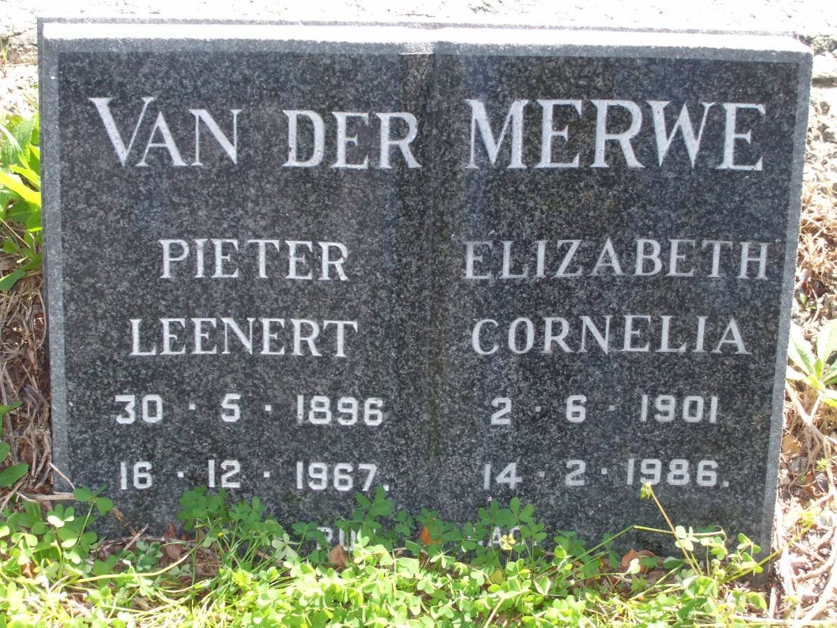 MERWE Pieter Leenert, van der 1896-1967 &amp; Elizabeth Cornelia 1901-1986