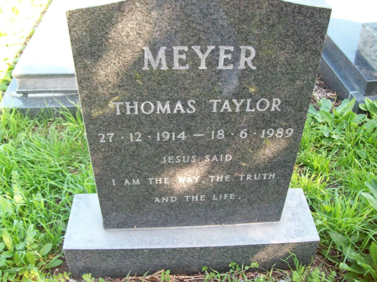 MEYER Thomas Taylor 1914-1989