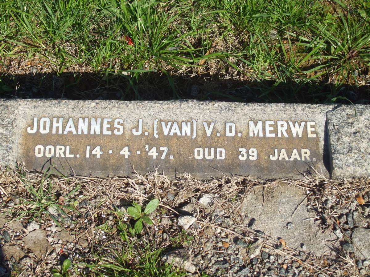 MERWE Johannes J., v.d. -1947