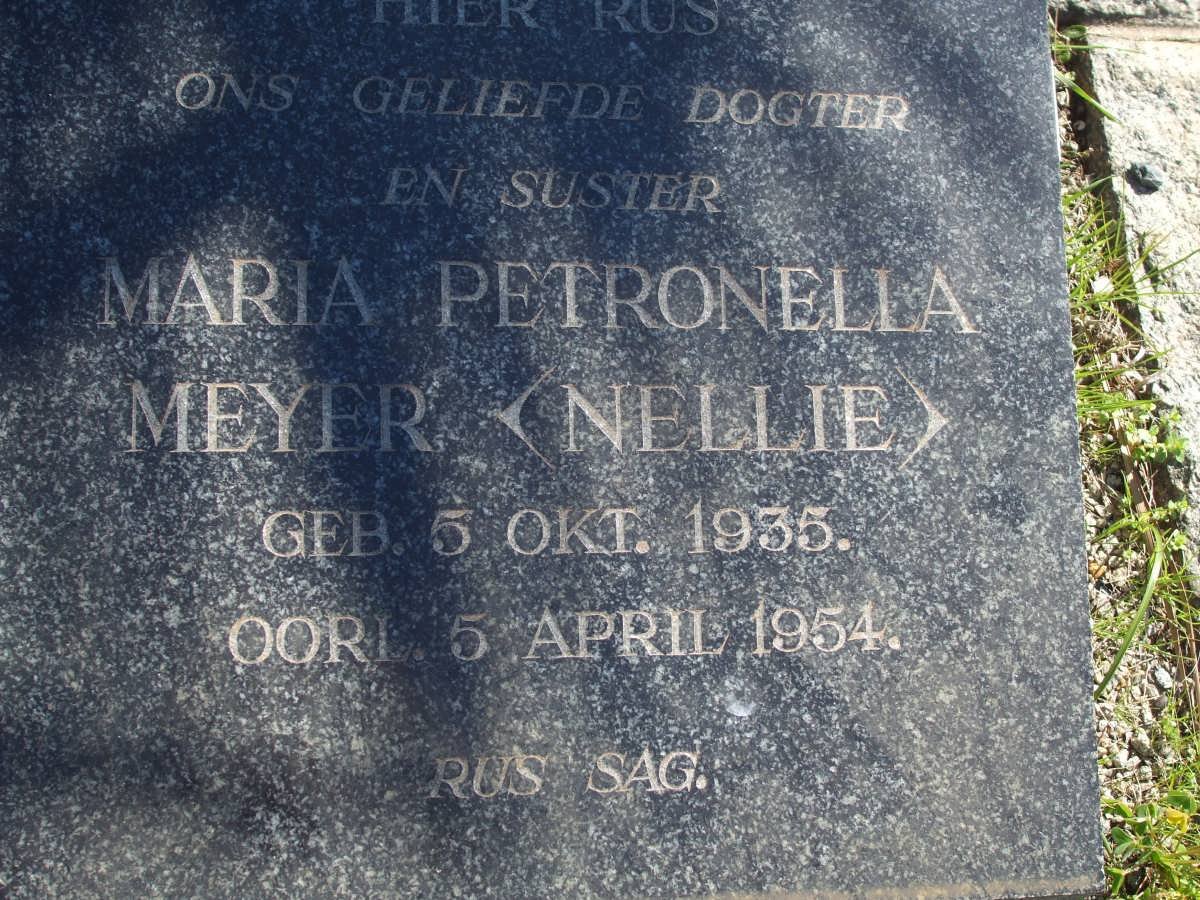 MEYER Maria Petronella 1935-1954