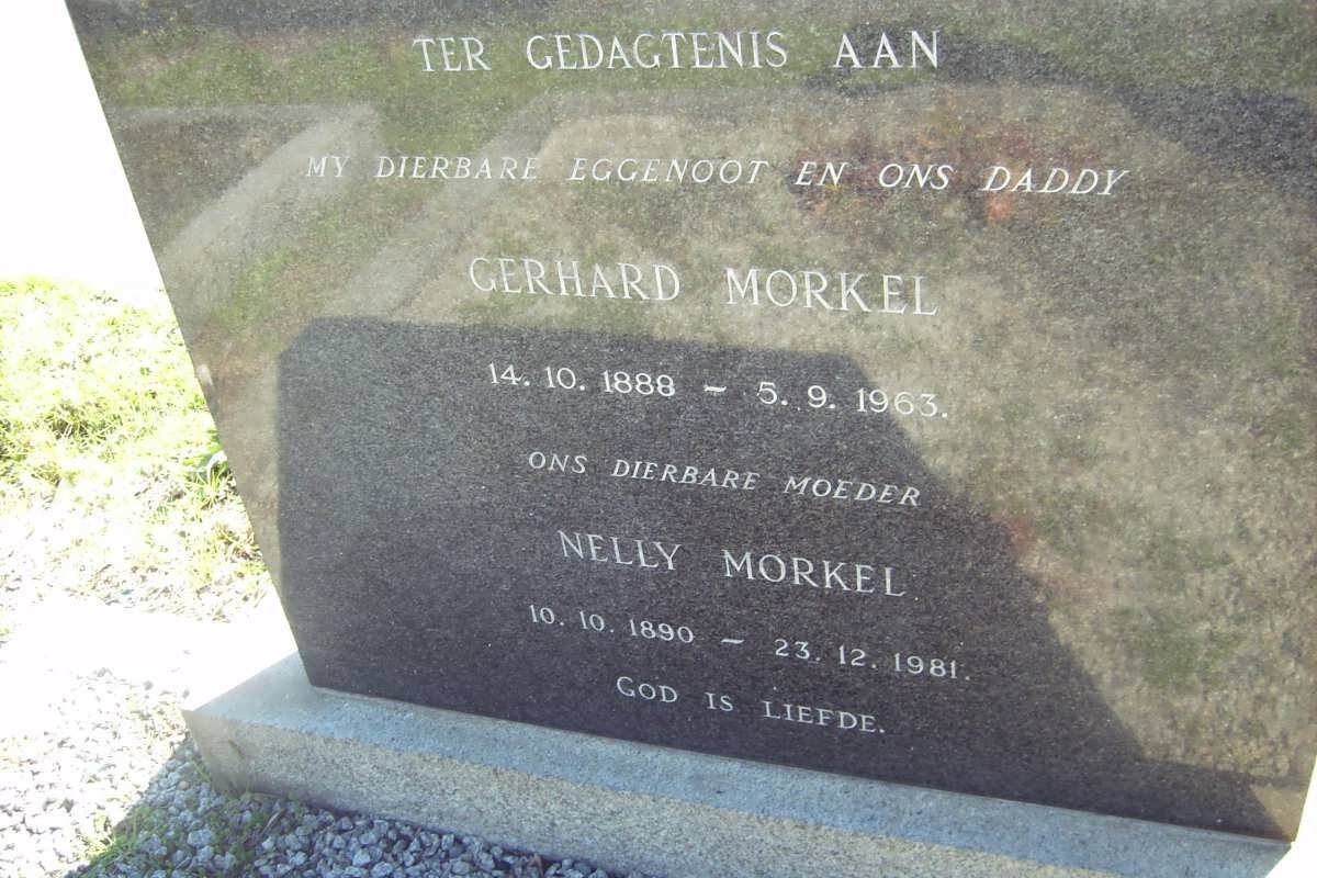 MORKEL Gerhard 1888-1963 &amp; Nelly 1890-1981