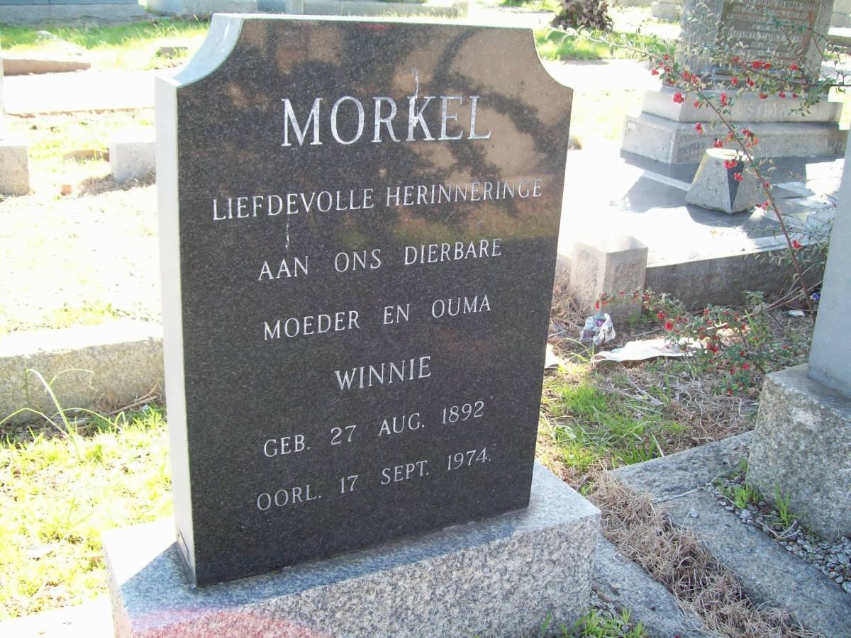 MORKEL Winnie 1892-1974