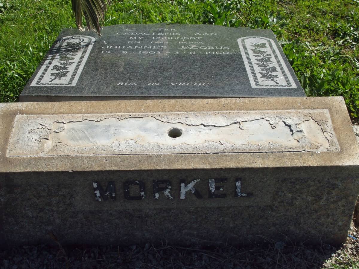 MORKEL Johannes Jacobus 1903-1960
