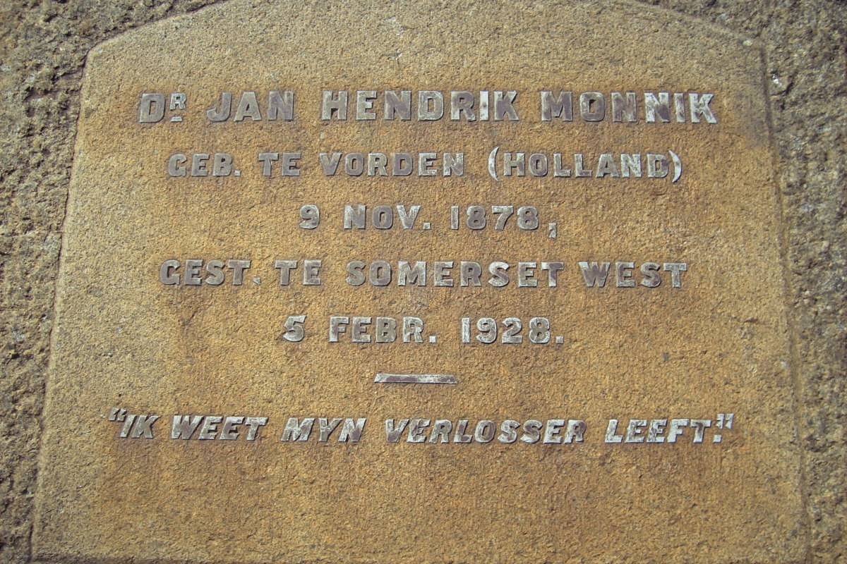 MONNIK Jan Hendrik 1876-1926