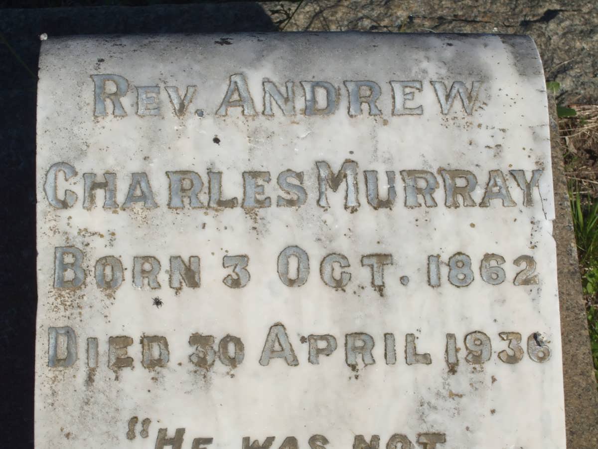 MURRAY Andrew Charles 1862-1936