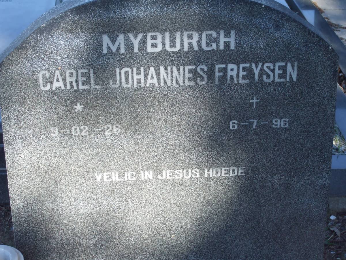 MYBURGH Carel Johannes Freysen 1926-1996