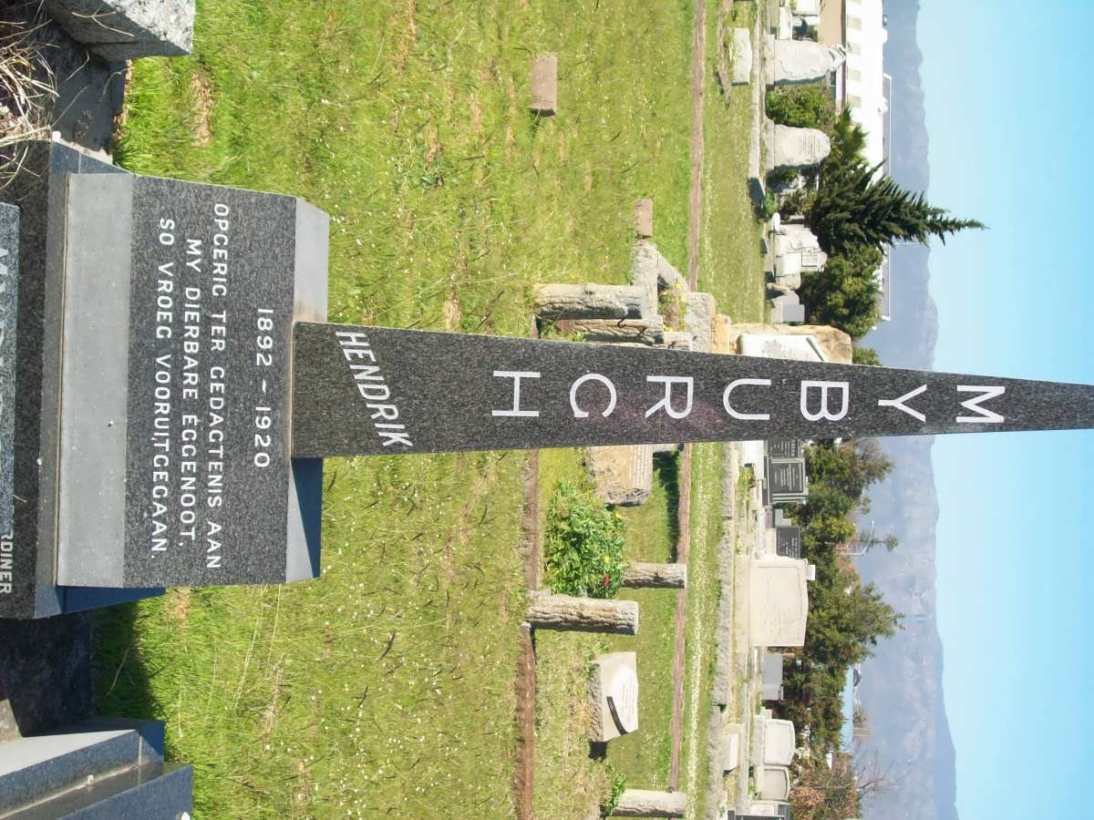 MYBURGH Hendrik 1892-1920