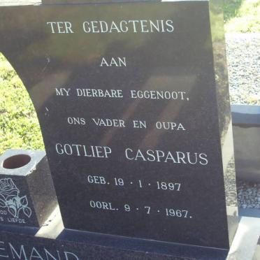 NIEMAND Gotliep Casparus 1897-1967