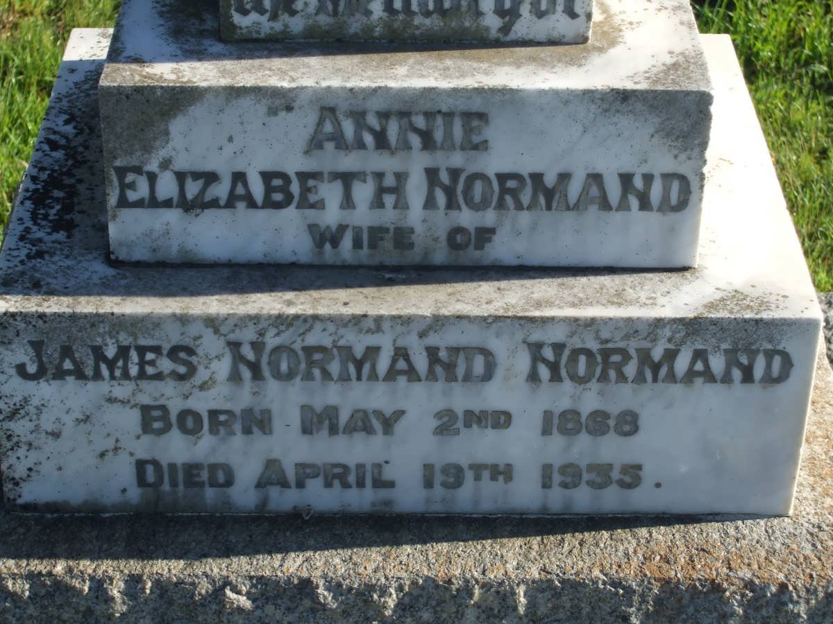 NORMAND Annie Elizabeth 1868-1935