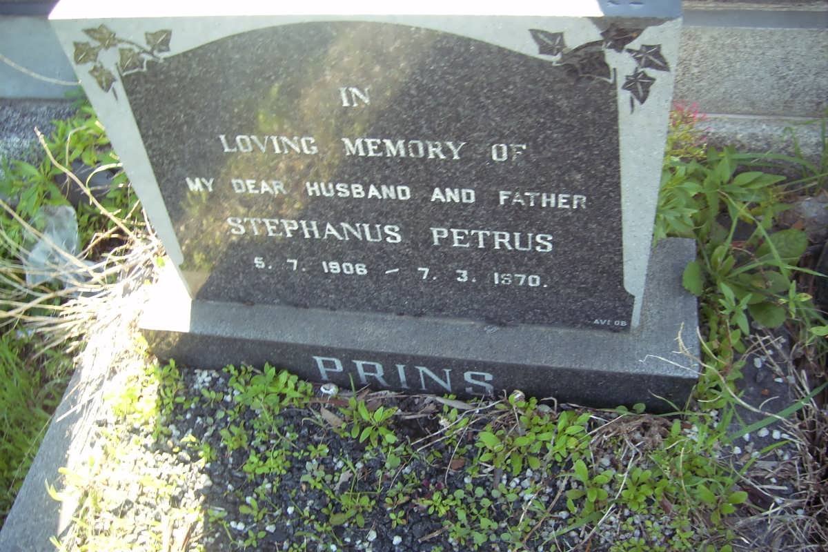 PRINS Stephnus Petrus 1906-1970