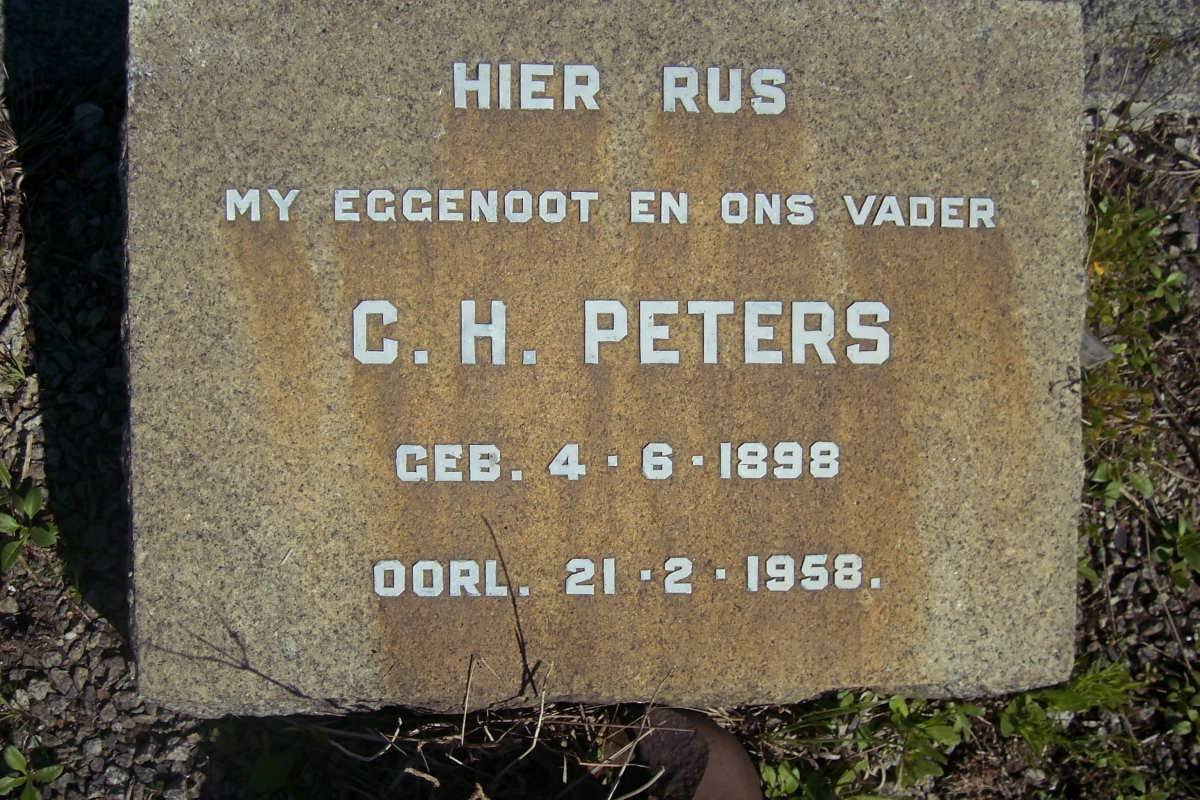 PETERS C.H. 1898-1958