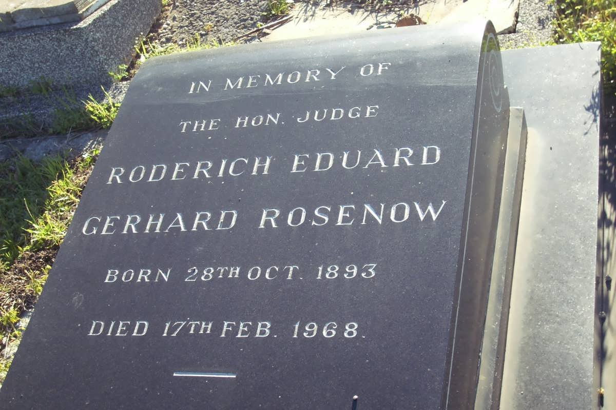 ROSENOW Roderich Eduard Gerhard 1893-1968