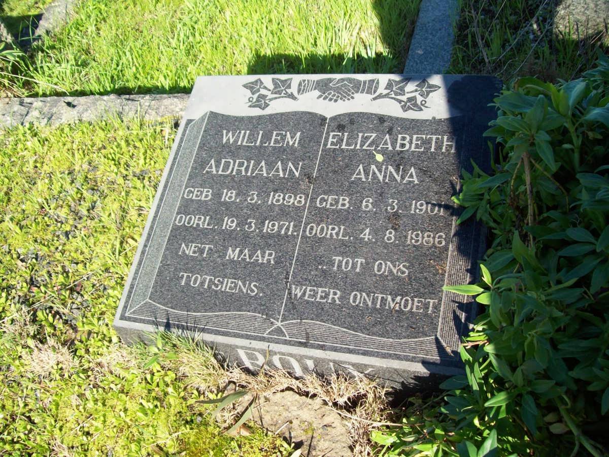 ROUX Willem Adriaan 1898-1971 &amp; Elizabeth Anna 1901-1986