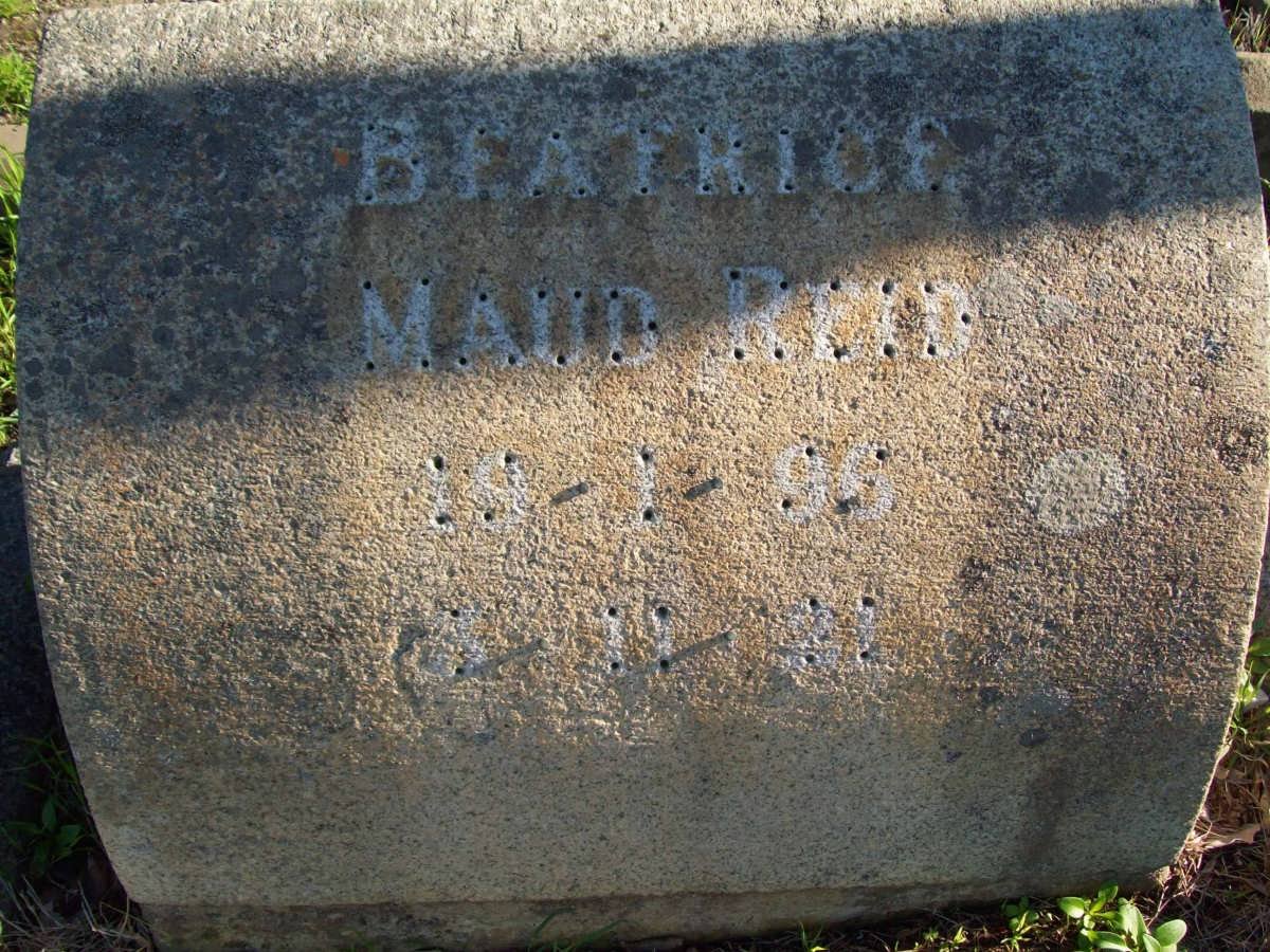 REID Beatrice Maud 1896-1921