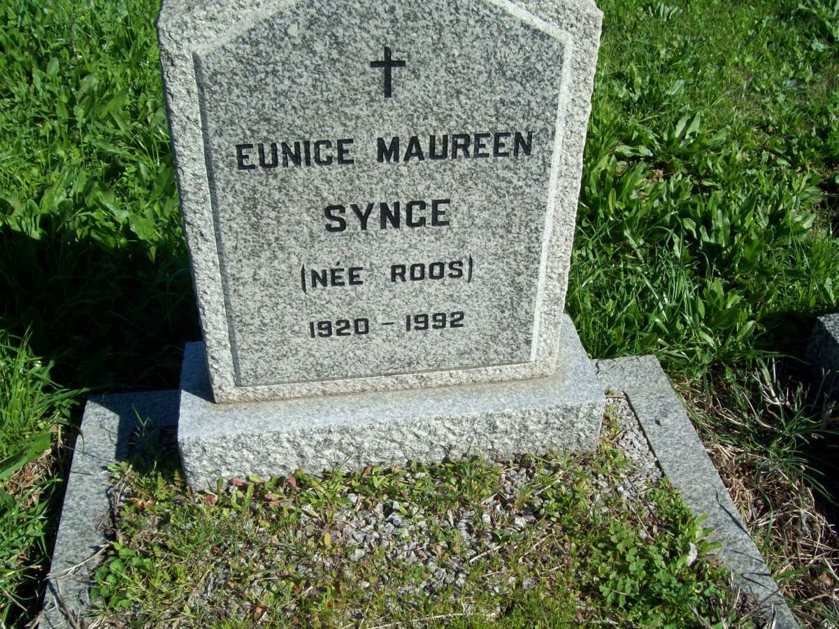 SYNGE Eunice Maureen nee ROOS 1920-1992