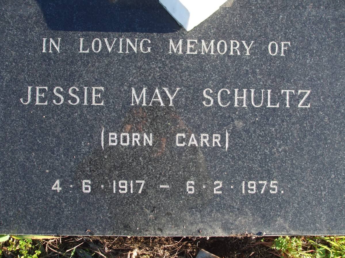 SCHULTZ Jessie May nee CARR 1917-1975