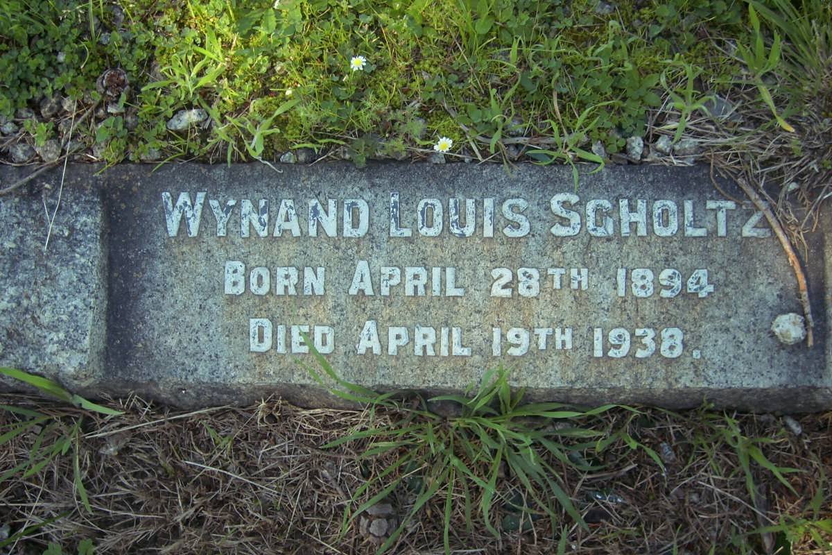 SCHOLTZ Wynand Louis 1894-1938