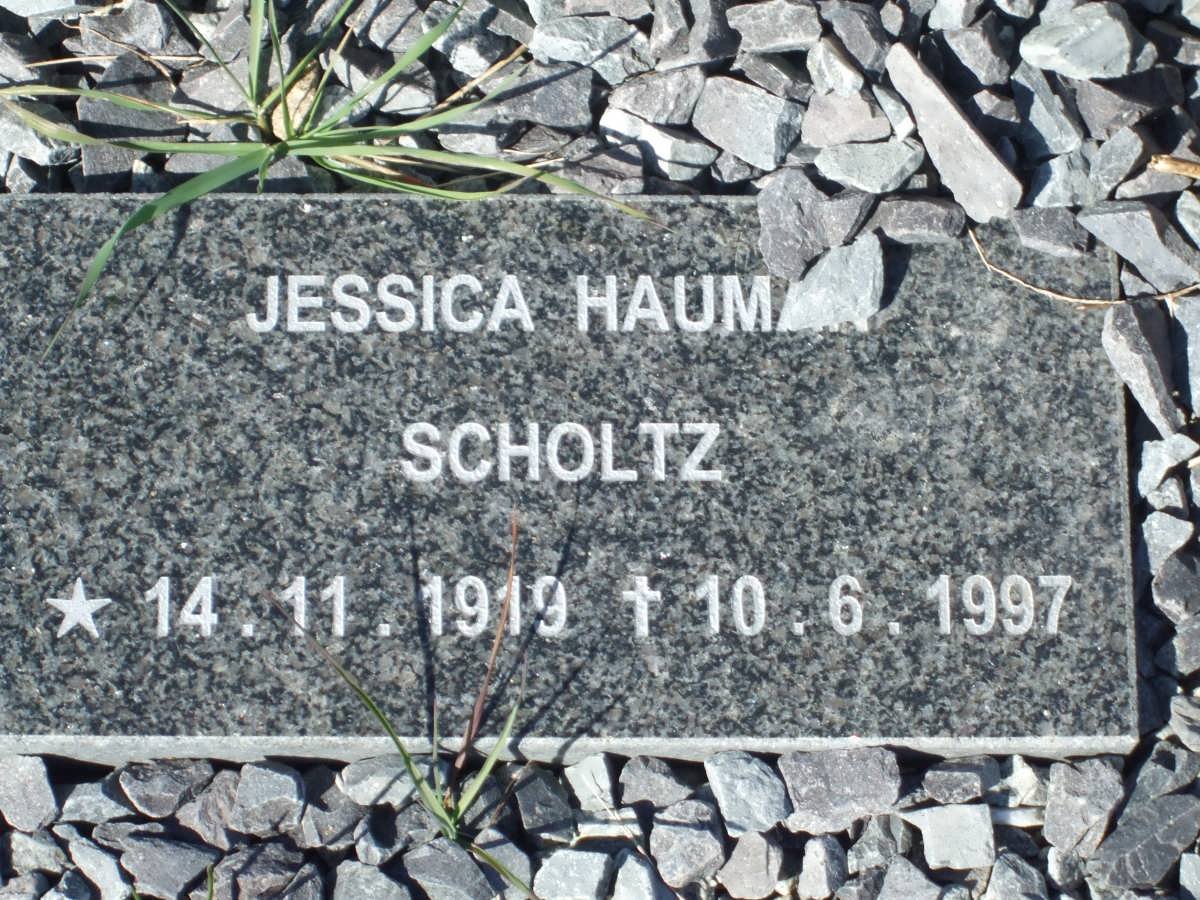 SCHOLTZ Jessica Hauman 1919-1997