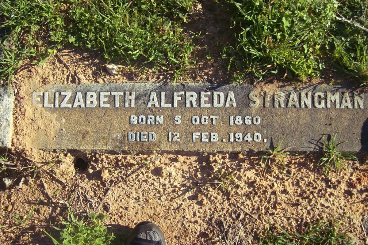 SIRANGMAN Elizabeth Alfreda 1860-1940
