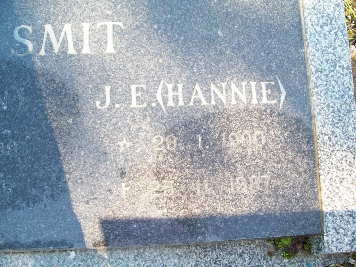 SMIT J.E. 1900-1987
