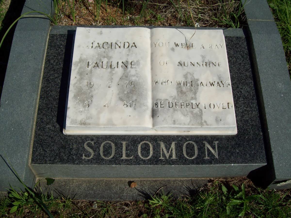 SOLOMON Jacinda Pauline 1978-1980