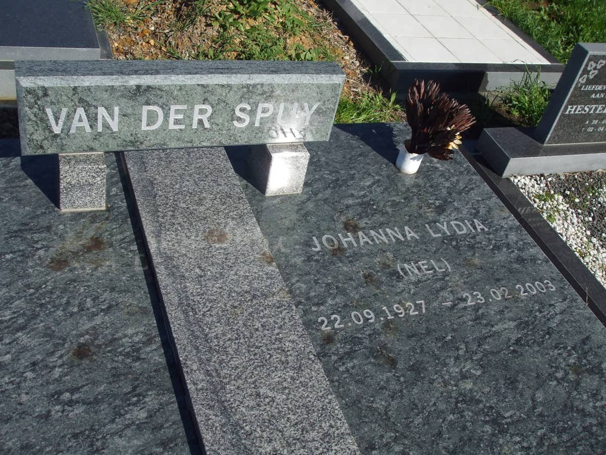 SPUY Johanna Lydia, van der nee NEL 1927-2003