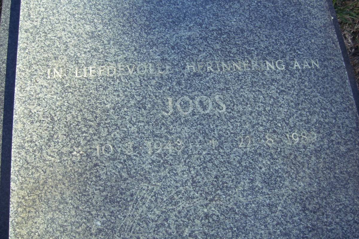 SPANGENBERG Joos 194?-1989