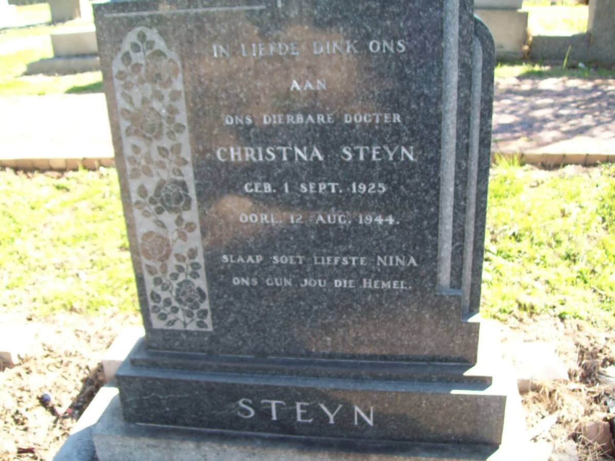 STEYN Christna 1924-1944
