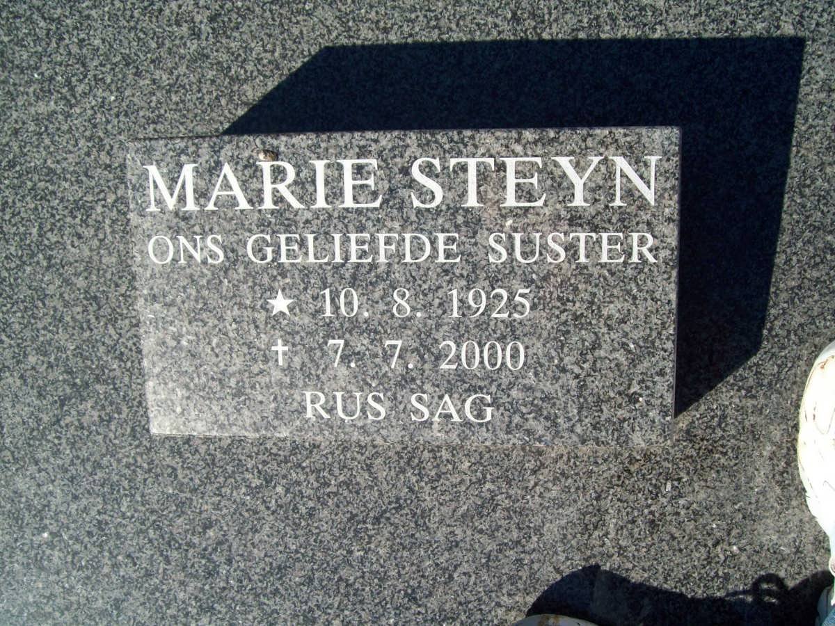 STEYN Marie 1925-2000