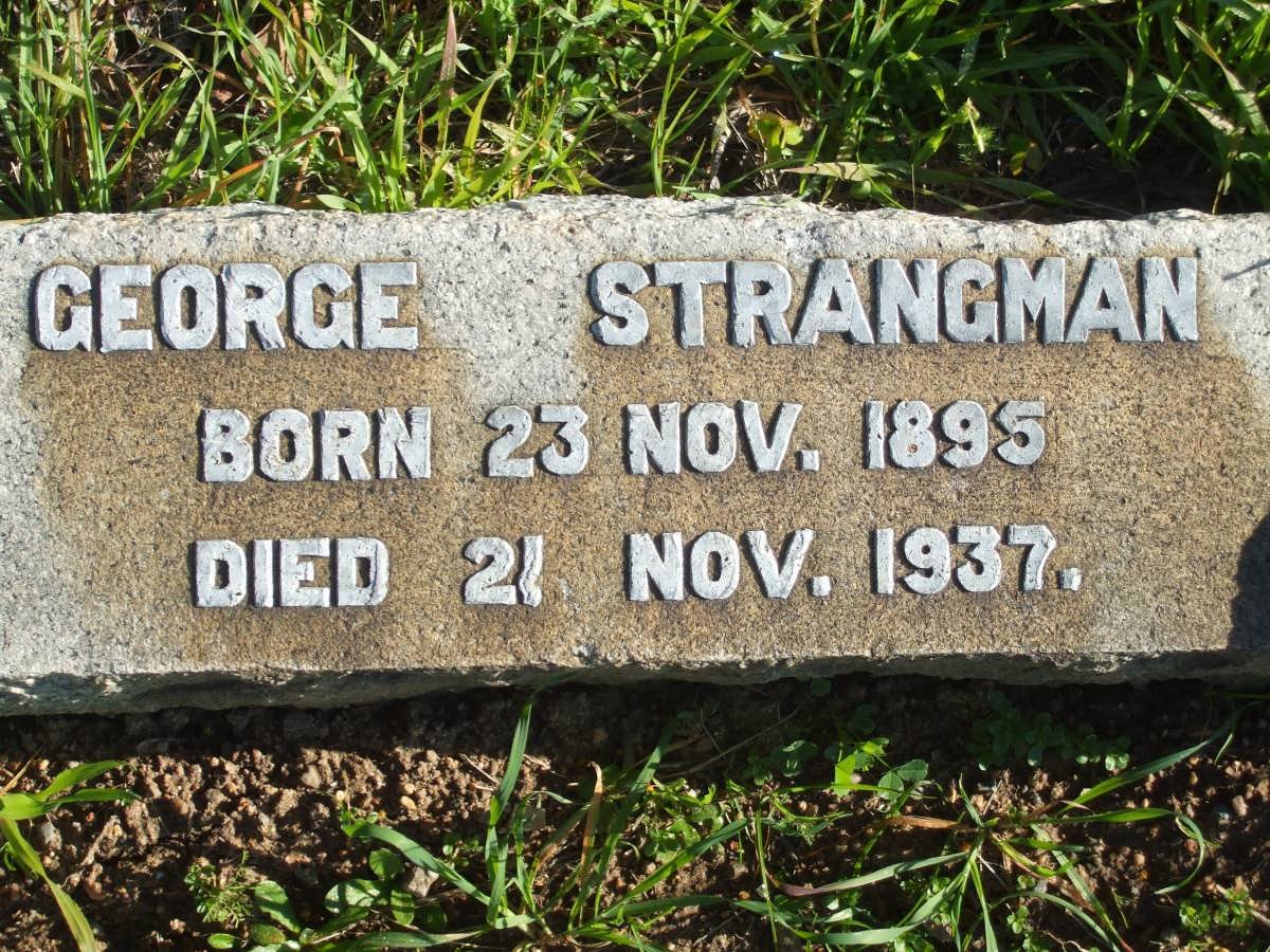 STRANGMAN George 1895-1937
