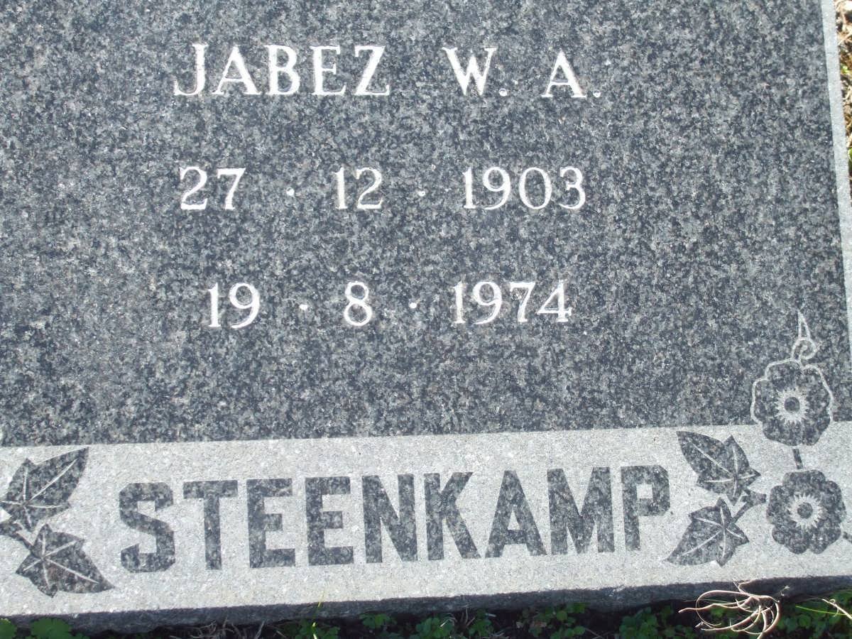 STEENKAMP Jabez W.A. 1903-1974