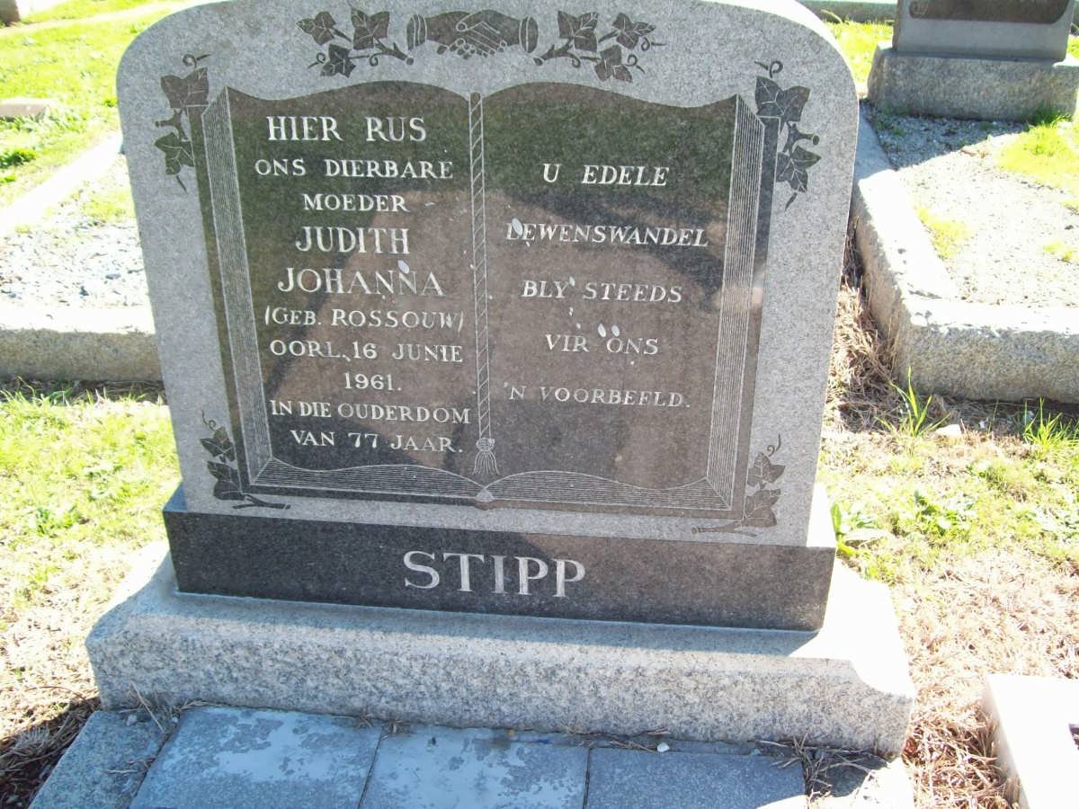 STIPP Judith Johanna nee ROSSOUW -1961