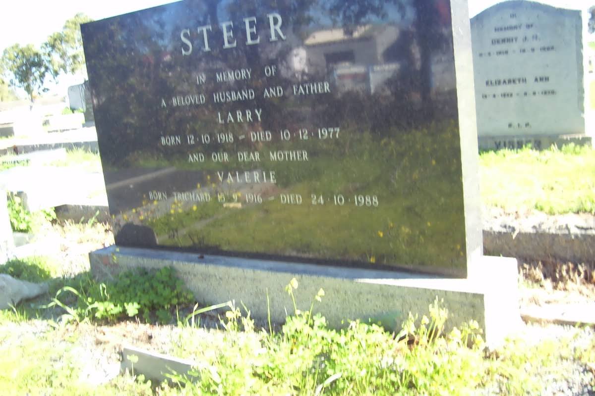 STEER Larry 1918-1977 &amp; Valerie 1916-1988
