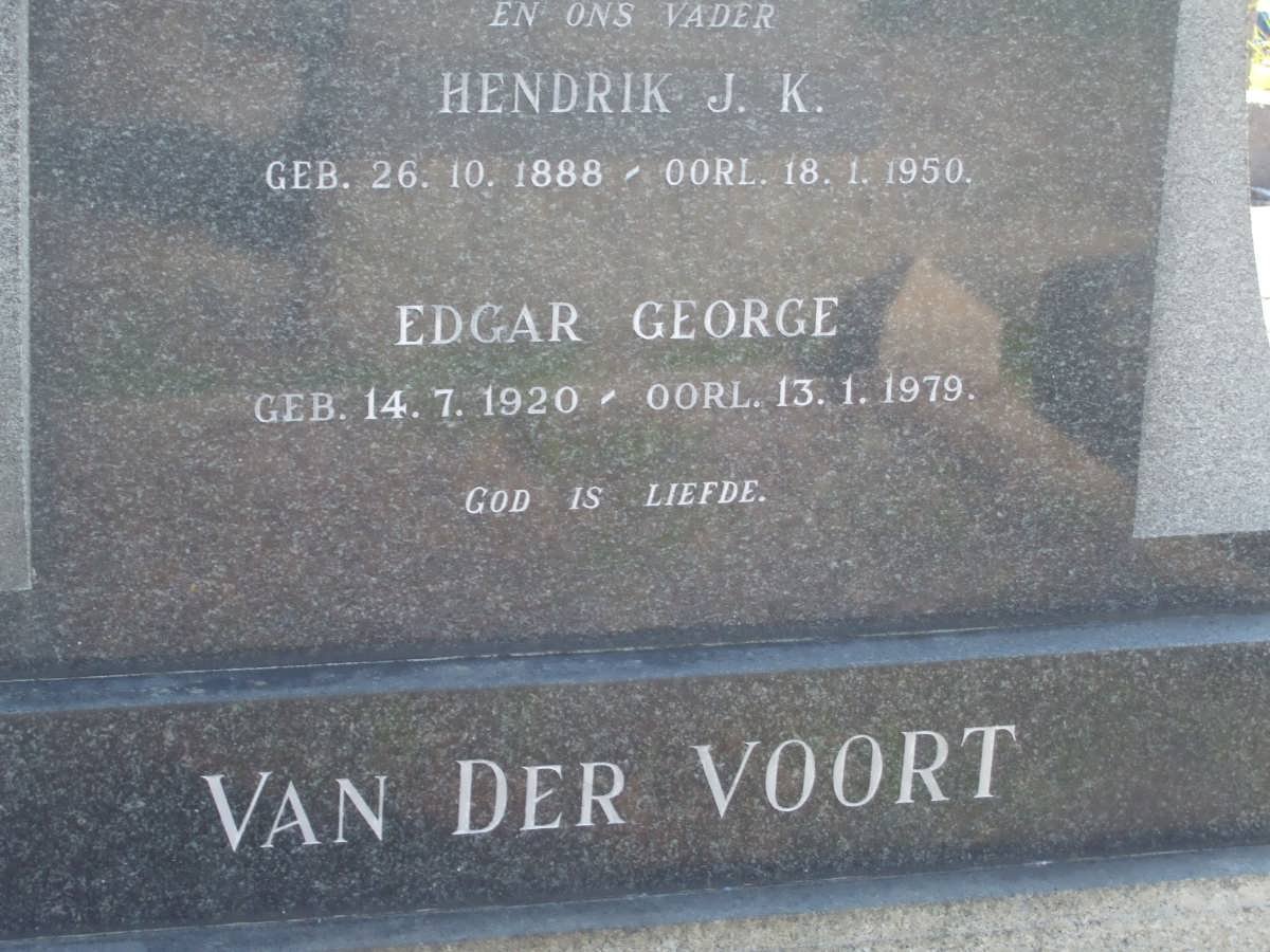 VOORT Hendrik J.K., van der 1888-1950 :: VAN DER VOORT Edgar George 1920-1979