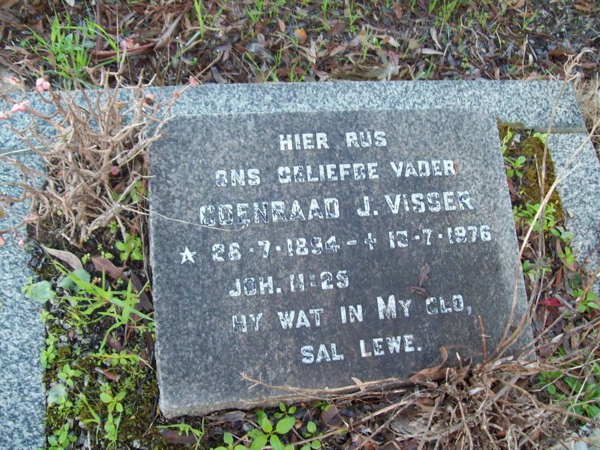 VISSER Coenraad J. 1894-1976