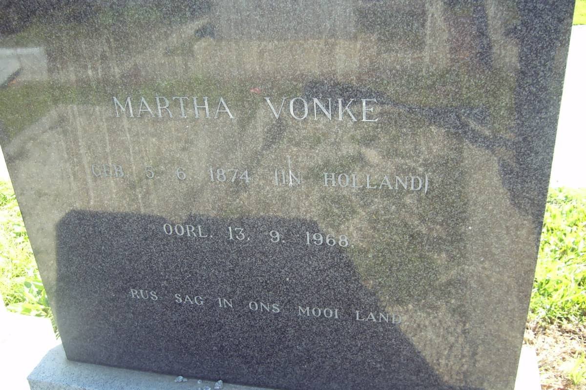 VONKE Martha 1874-1968