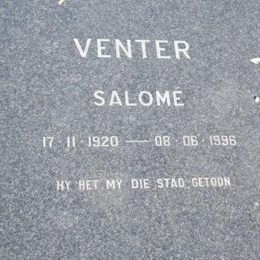 VENTER Salome 1920-1996