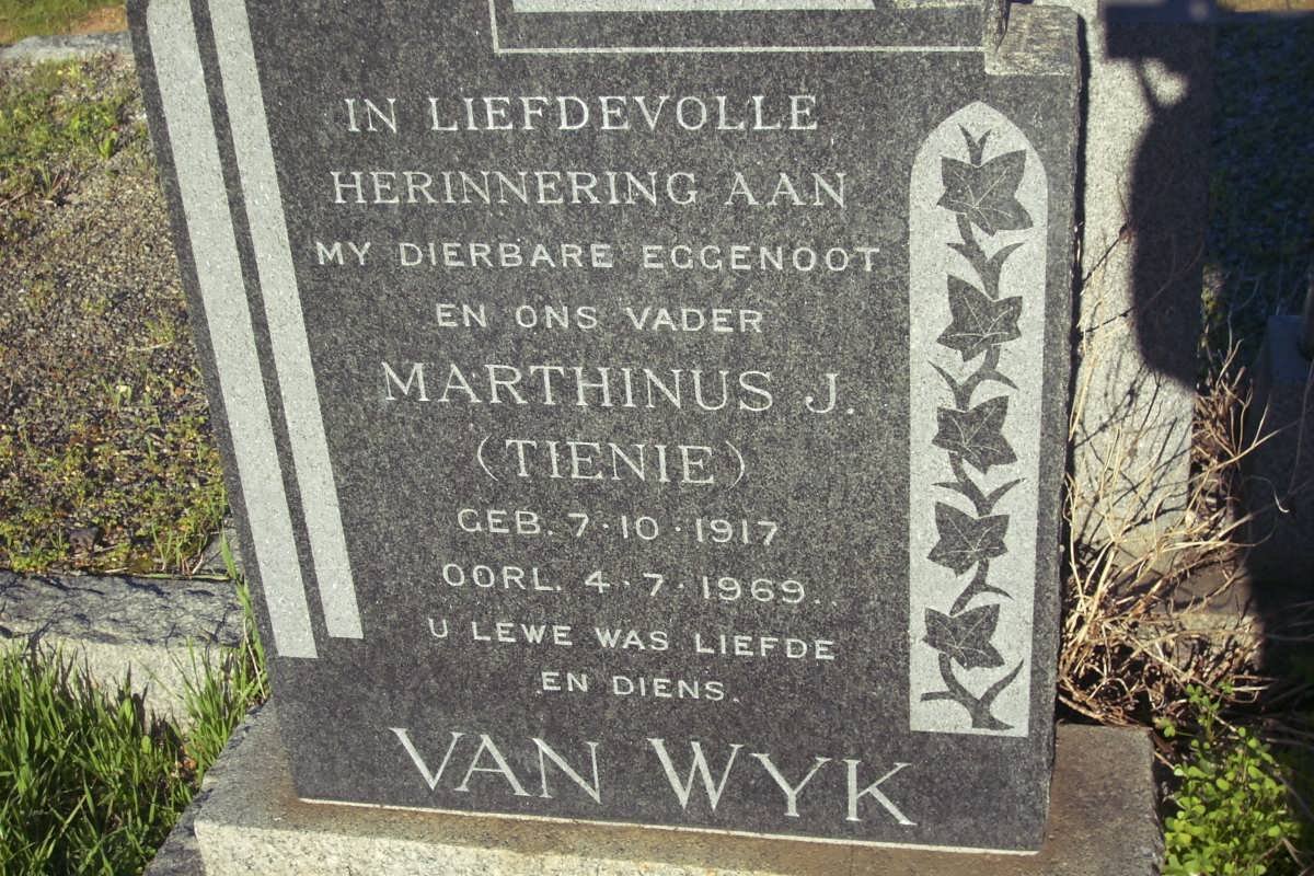WYK Marthinus J., van 1917-1968