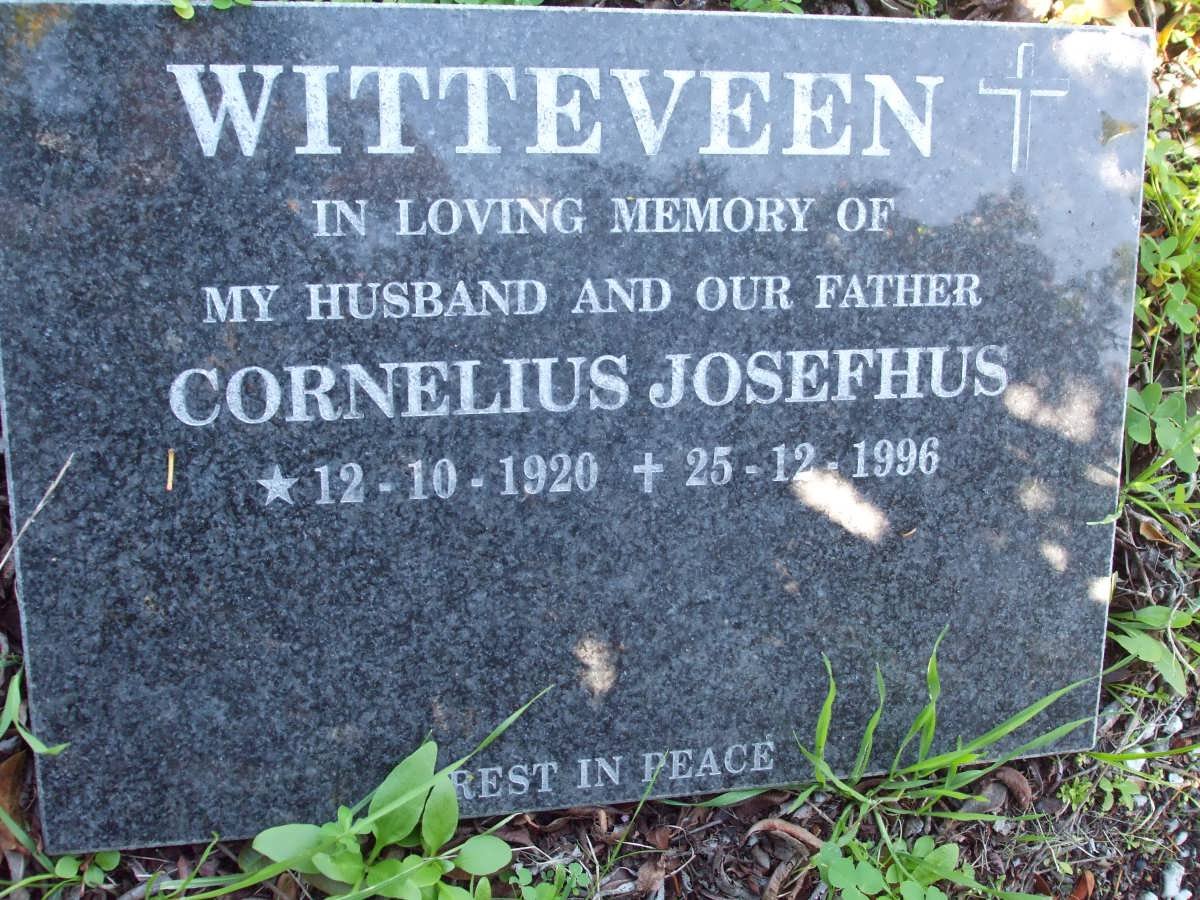 WITTEVEEN Cornelius Josefhus 1920-1996